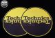 Technics Slip Mats - Half Moon Design - Black & Yellow (PAIR)