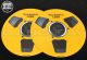 Technics Slip Mats - Reel to Reel Design - Yellow (PAIR)