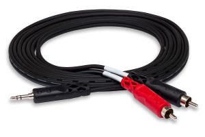 Hosa CMR-203 3.5mm TRS to Dual RCA Stereo Breakout Cable