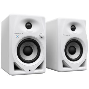 Pioneer DM-40D-BT 4-Inch Active Powered Desktop Monitor Speaker Pair w/ Bluetooth, White