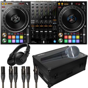 Pioneer DJ Controller with Microphone, Headphone, Case and Cables
